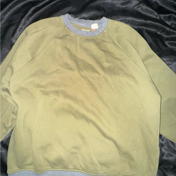 Levi's Men's Khaki Crewneck Sweater - Picture 1 of 6